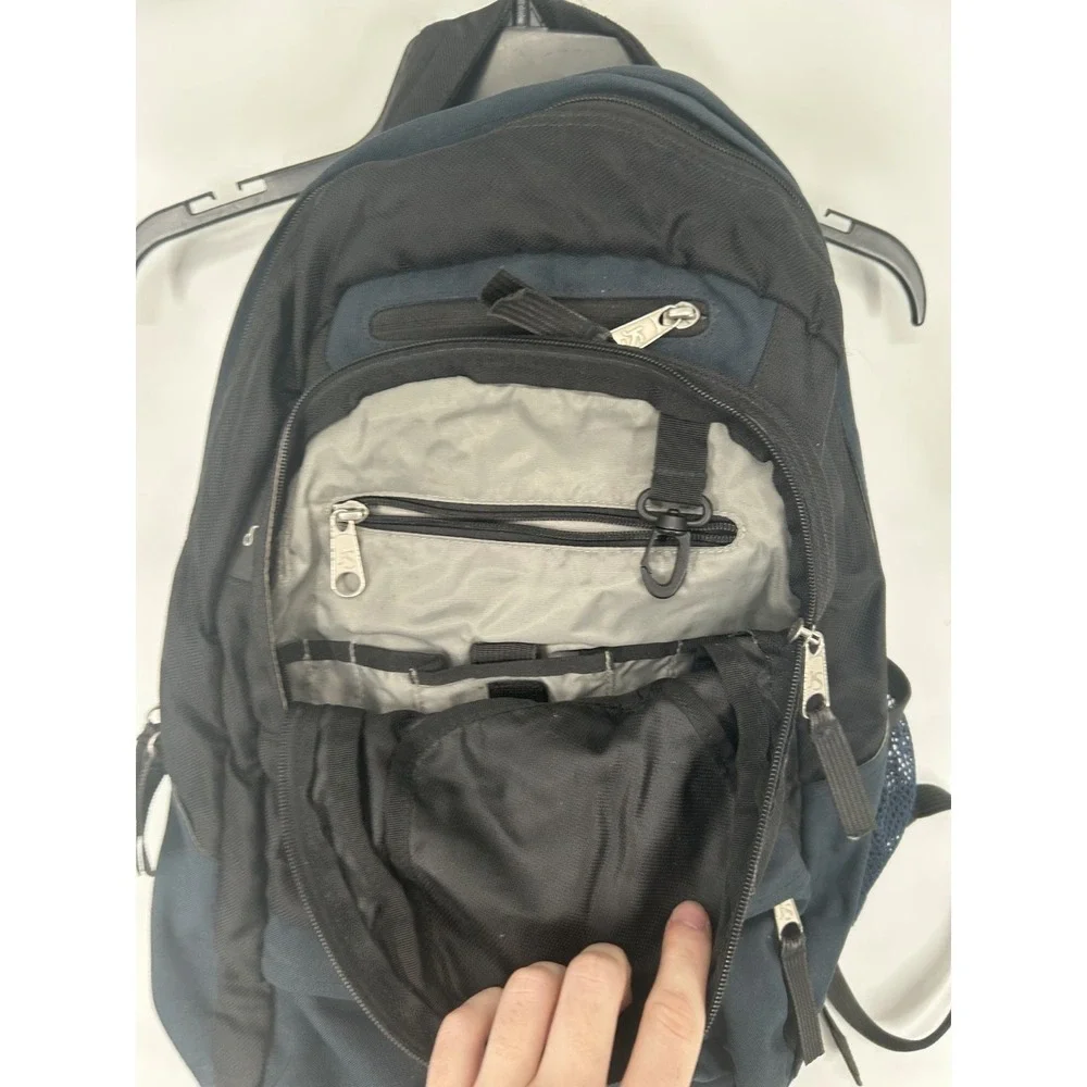 JanSport Cool Student Backpack Black Logo‎ Airlift Adjustable Shoulder Straps